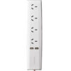 Múltiple de 4 tomas - 2 puertos USB con tierra 10A